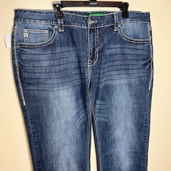 Rock & Roll Cowboy Pistol Straight Reflex Jeans 42x38 Men Med Wash Western Denim - Picture 6 of 13